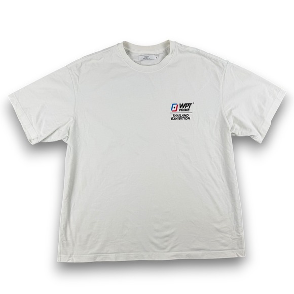 WPT World Poker Tour Other - Original WPT World Poker Tour T-Shirt Mens‎ L White Thailand Exhibition Elephant